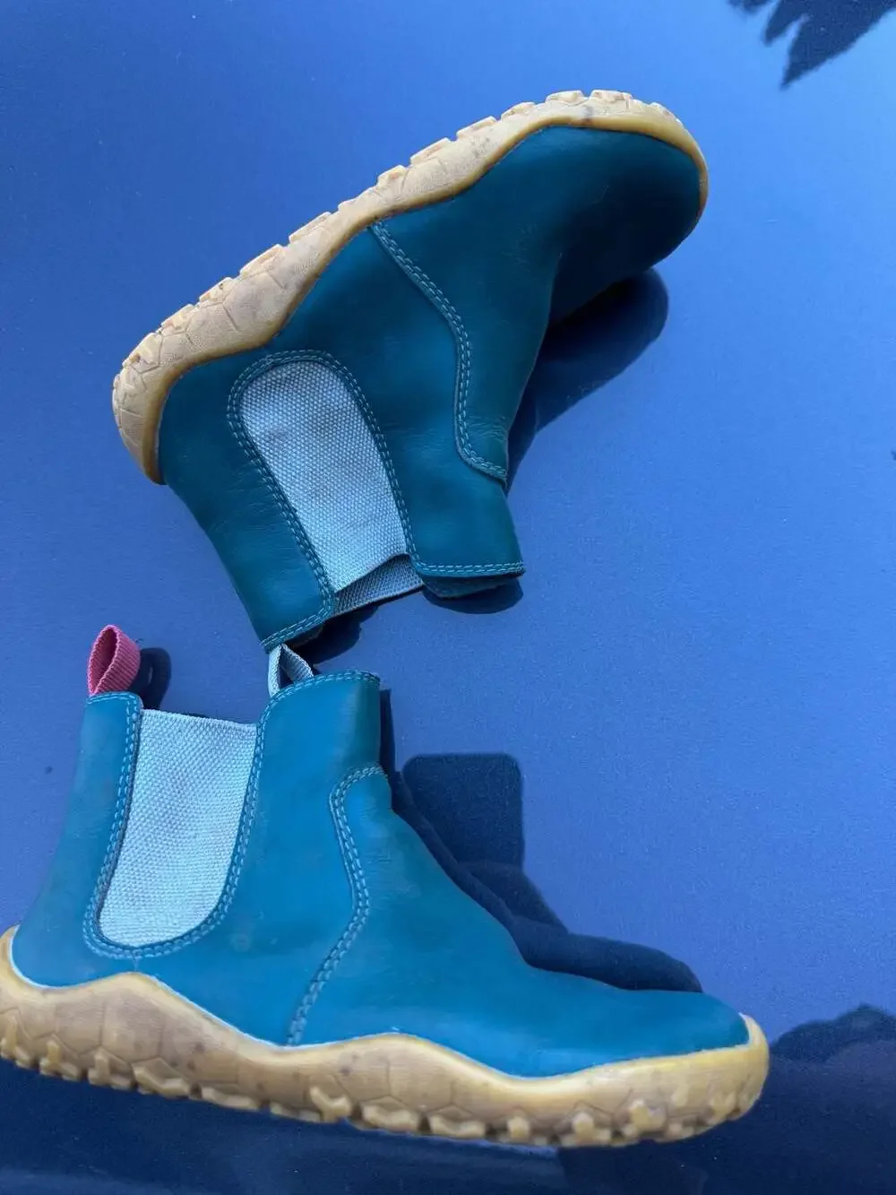 Vivobarefoot Fulham Kids Chelsea Boot Green Leather